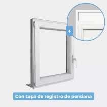 Ventana Aluminio gama AluMax 1 hoja apertura oscilobatiente con tapa de registro de persiana