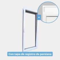 Puerta Balconera Aluminio gama AluMax 1 hoja oscilobatiente con tapa de registro de persiana